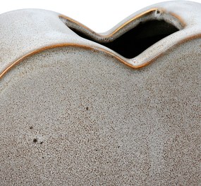 Βάζο 'Heart' Κεραμικό Μπεζ 8.5x20x14cm