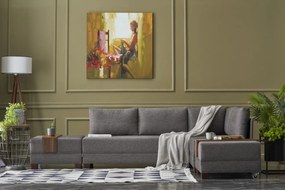 Corner Sofa-Bed Fly Corner Sofa Bed Right- Brown Brown