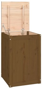 vidaXL Καλάθι Ρούχων Καφέ μελί 44x44x66 εκ από Μασίφ Ξύλο Πεύκου