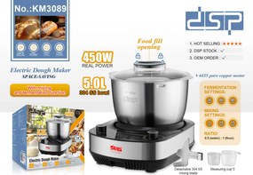 Ηλεκτρικός παρασκευαστής ζύμης - 450W - KM3089 - DSP  - 300193