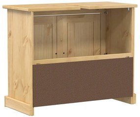 vidaXL Ντουλάπι Μπάνιου Corona 73x33x60 εκ. από Μασίφ Ξύλο Πεύκου