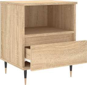vidaXL Κομοδίνα 2 τεμ. Sonoma Δρυς 40 x 35 x 50 εκ. από Επεξεργ. Ξύλο
