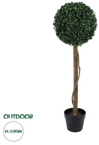 GloboStar® Artificial Garden BUXUS 20406 Τεχνητό Διακοσμητικό Φυτό Πυξός Υ90cm