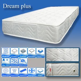 SweetDreams  Στρώμα Ύπνου Μονό Ανατομικό Sleepdream Dream Plus 90x200 (81-90) BEST-12300032