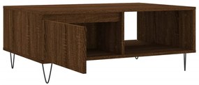 vidaXL Τραπεζάκι Σαλονιού Καφέ Δρυς 90x60x35εκ. από Επεξεργασμένο Ξύλο
