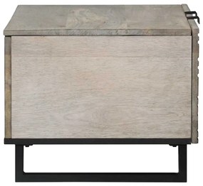 vidaXL Τραπεζάκι σαλονιού Μπεζ και Μαύρο 80 x 50 x 40 cm