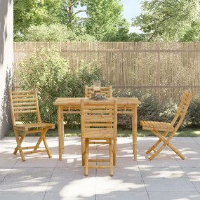vidaXL Πτυσσόμενες Καρέκλες 4 τεμ. 43x54x88 εκ. Μπαμπού