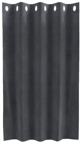 vidaXL Κουρτίνες με κουρτίνες 2 pcs Ανοιχτό γκρι 140 x 140 cm Βελούδο
