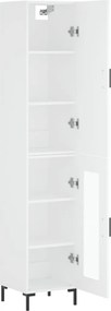 vidaXL Ντουλάπι Λευκό 34,5 x 34 x 180 εκ. από Επεξεργασμένο Ξύλο