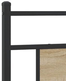 Πλαίσιο Κρεβατιού Χωρ. Στρώμα Sonoma Δρυς 100x200εκ Επ. Ξύλο - Καφέ