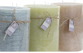 Κερί DKD Home Decor Βανίλια Κερί (3) (3 Τεμάχια)