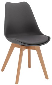 ΚΑΡΕΚΛΑ VEGAS HM0033.03 ΠΟΔΙΑ ΟΞΙΑΣ-ΚΑΘΙΣΜΑ P.P. ΣΚΟΥΡΟ ΓΚΡΙ 45x56x80Υεκ.