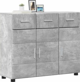 vidaXL Πλαϊνό γραφείο FLORIN 88,5 x 30,5 x 73 εκ Σκυρόδεμα Γκρι