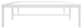 Πλαίσιο Κρεβατιού Λευκό 100 x 190 εκ. Μεταλλικό - Λευκό