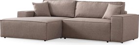 Corner Sofa-Bed Pırlo Corner Left - Brown Brown