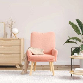 vidaXL Χαλαρωτική Πολυθρόνα Ροζ 63 x 67 x 94 εκ. ύφασμα