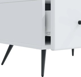 vidaXL Ντουλάπι TV Λευκό 147 x 34,5 x 30 εκ Επεξεργασμένο Ξύλο