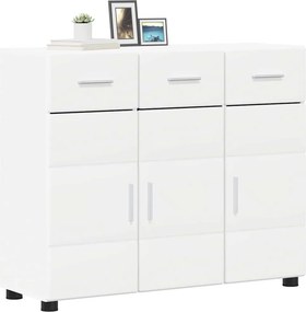 vidaXL Πλαϊνό γραφείο FLORIN 88,5 x 30,5 x 73 εκ Λευκό