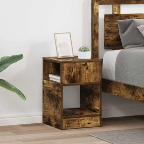 vidaXL End Table 2 pcs Καπνιστό Δρύς 30,5 x 30 x 45 εκ