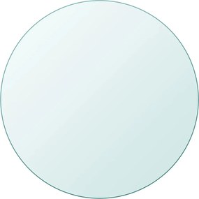vidaXL Επιφάνεια Τραπεζιού Στρογγυλή 900 χιλ. από Ψημένο Γυαλί