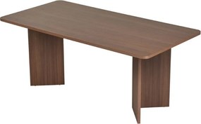 Τραπέζι Linza Megapap χρώμα καρυδί 180x90x75εκ.