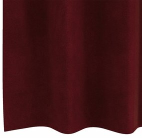 vidaXL Κουρτίνες με κουρτίνες 2 pcs Μπορντό 140 x 175 cm Βελούδο