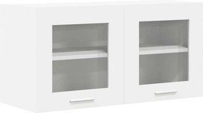 vidaXL Κρεμαστό ντουλάπι Λευκό 80 x 31 x 40 εκ Επεξεργασμένο Ξύλο