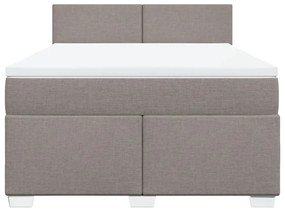 ΚΡΕΒΑΤΙ BOXSPRING ΜΕ ΣΤΡΩΜΑ TAUPE 140X200 ΕΚ. ΥΦΑΣΜΑΤΙΝΟ 3285908