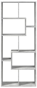 vidaXL Βιβλιοθήκη/Διαχωριστικό Χώρου Γκρι 67x25x161,5 εκ. Επεξ. Ξύλο
