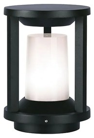 Φωτιστικό Δαπέδου - Στήλος Κήπου Round Korey 4321400 E27 1xMax 40W 16,5x23,3cm White-Black Viokef