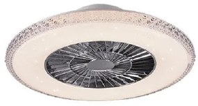 Ανεμιστήρας Οροφής LED σε χρώμιο HARSTAD R62412106 Trio Lighting-R62412106-Χρώμιο R62412106