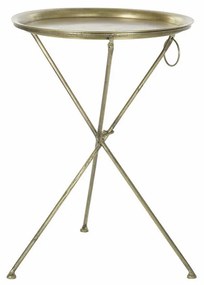Βοηθητικό Τραπέζι DKD Home Decor Χρυσό Ορείχαλκος (47,5 x 47,5 x 64,5 cm)