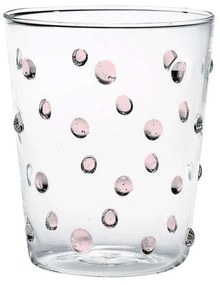 Ποτήρι Νερού Party PY00108 450ml Pink-Clear Zafferano Γυαλί