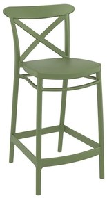Cross 65εκ. Σκαμπό olive Green Πολ/νιου