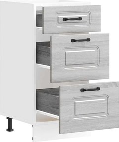 vidaXL ντουλάπι βάσης κουζίνας Kalmar Γκρι sonoma Επεξεργασμένο Ξύλο