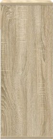 vidaXL Βιβλιοθήκη Χρώμα Sonoma Δρυς 34x31x80 εκ. από Μοριοσανίδα