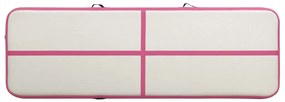 vidaXL Στρώμα Ενόργανης Φουσκωτό Ροζ 400 x 100 x 20 εκ. PVC με Τρόμπα