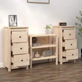 vidaXL Ντουλάπια 2 τεμ. 40x35x80 εκ. από Μασίφ Ξύλο Πεύκου