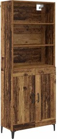 vidaXL Highboard 2 pcs Παλαιό ξύλο Επεξεργασμένο ξύλο
