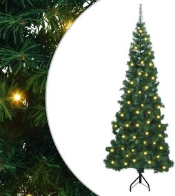 vidaXL Τεχνητό Χριστουγεννιάτικο Δέντρο Γωνίας με βάση Πράσινο 180 cm