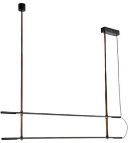 Φωτιστικό Οροφής Δίφωτο LED Eurolamp Linea 144-16071