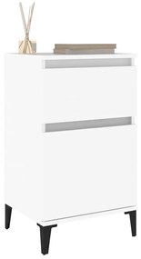 vidaXL Κομοδίνα 2 τεμ. Λευκά 40 x 35 x 70 εκ.
