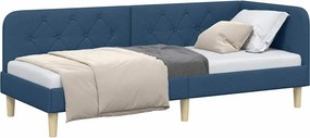 vidaXL Κρεβάτι Γωνίας Μπλε 80 x 200 cm ύφασμα