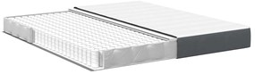 vidaXL Στρώμα Κρεβατιού με στρώμα Γκρι 180 x 200 cm ύφασμα