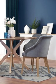 Nik Στρογγυλό Τραπέζι Ξύλινο 120x120x77