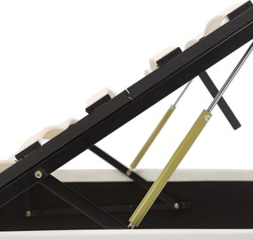 vidaXL Πλαίσιο Κρεβατιού με Αποθηκ. Χώρο Λευκό 100x200 εκ. Συνθ. Δέρμα