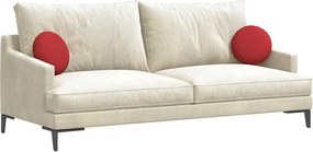 vidaXL Μαξιλάρια καθισμάτων 2 pcs Κόκκινο Ø30 x 13 εκ ύφασμα