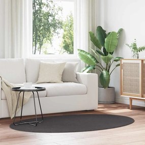 vidaXL Χαλιά χώρου Ωοειδής HUARTE Ανθρακί 100 x 200 cm