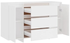 Συρταριέρα με 3 Συρτάρια Λευκή 120 x 41 x 75 εκ από Μοριοσανίδα - Λευκό