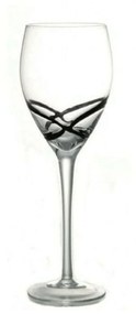 Ποτήρι Κρασιού Κολωνάτο X-treme 52.989.54 265ml Black Cryspo Trio Glass